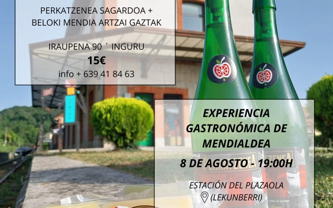 CATA Y DEGUSTACIÓN DE SIDRA Y QUESO IDIAZABAL EN EL PLAZAOLA