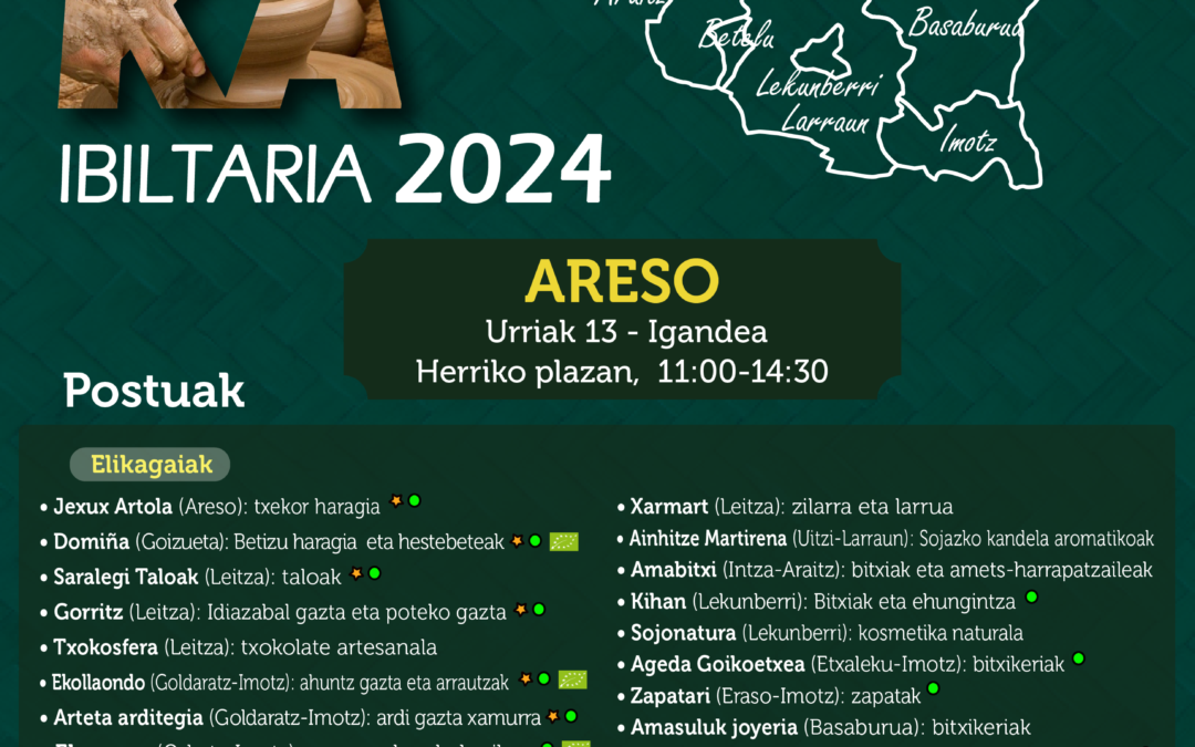 ARESO –MENDIALDEKO AZOKA IBILTARIA – FERIA ITINERANTE DE MENDIALDEA
