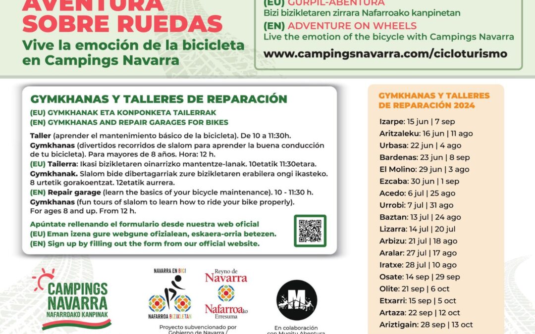 CAMPING IZARPE – GYMKHANAS Y TALLERES DE REPARACIÓN