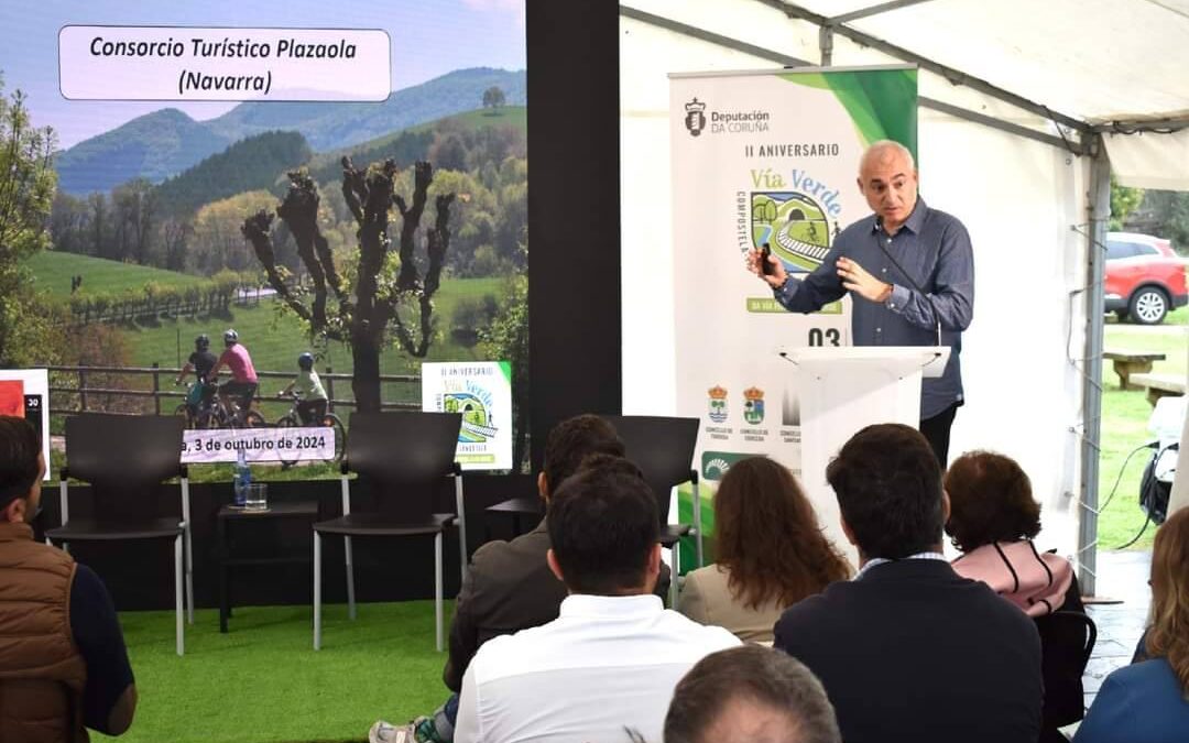 Consorcio Turístico Plazaola participa en  Cerceda (Galicia) en el segundo aniversario de la Vía Verde Compostela-Tambre