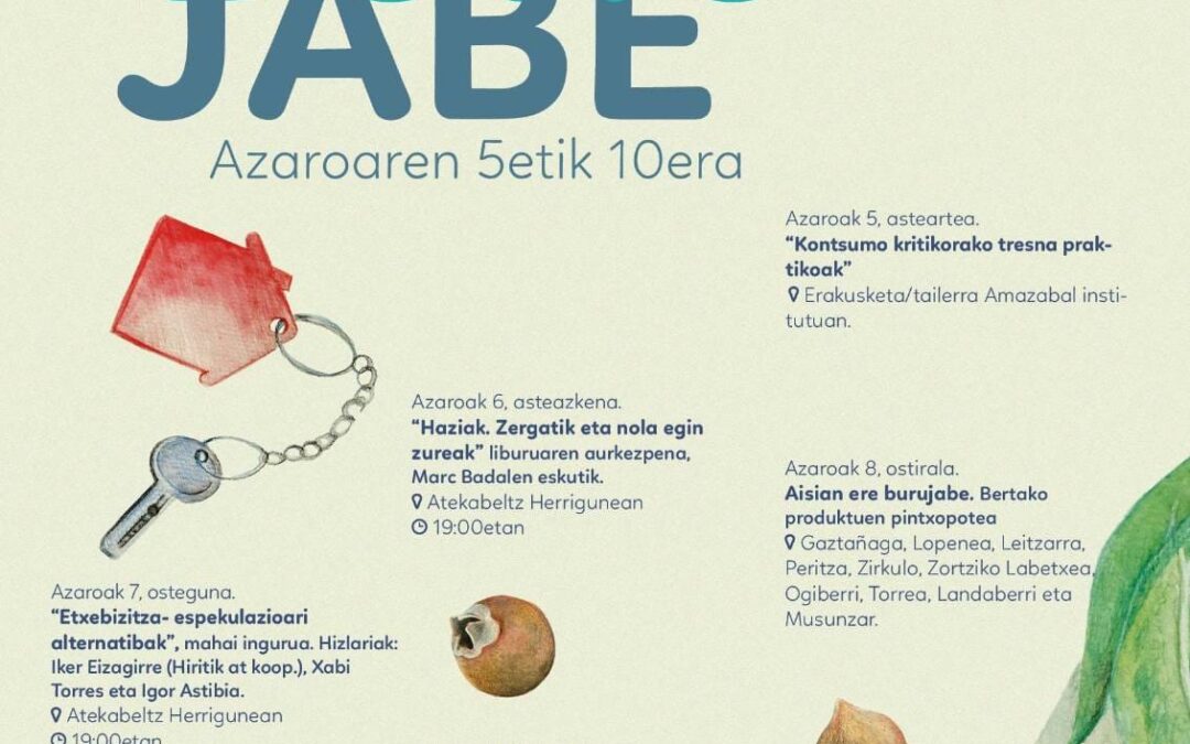IZAN BURUJABE. Azaroaren 5etik 10era