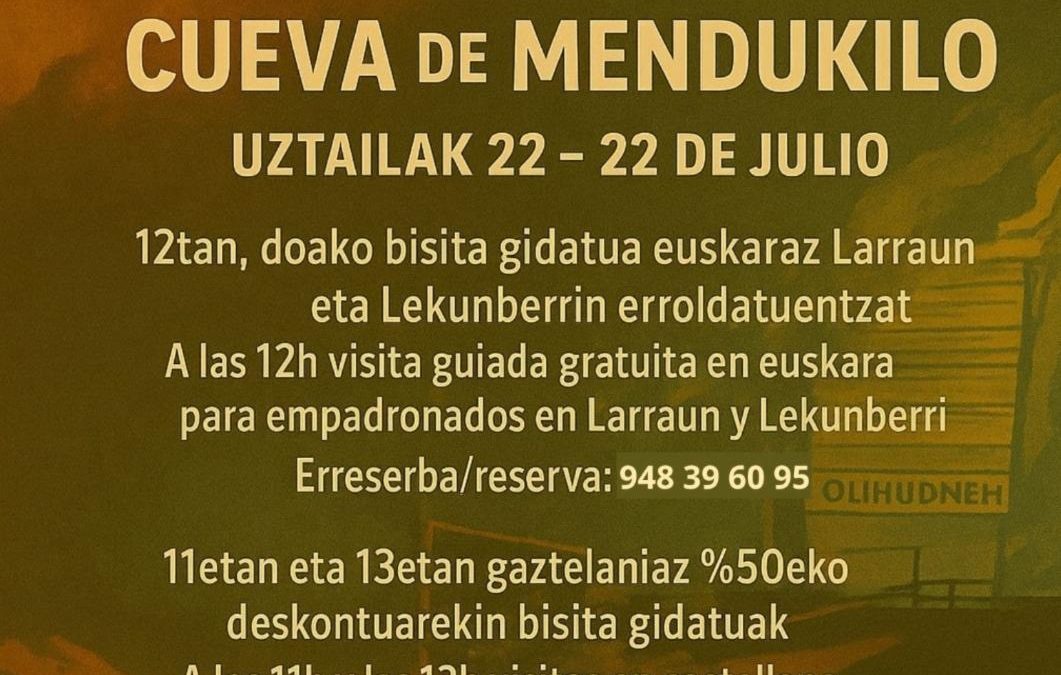 XX ANIVERSARIO CUEVAS DE MENDUKILO