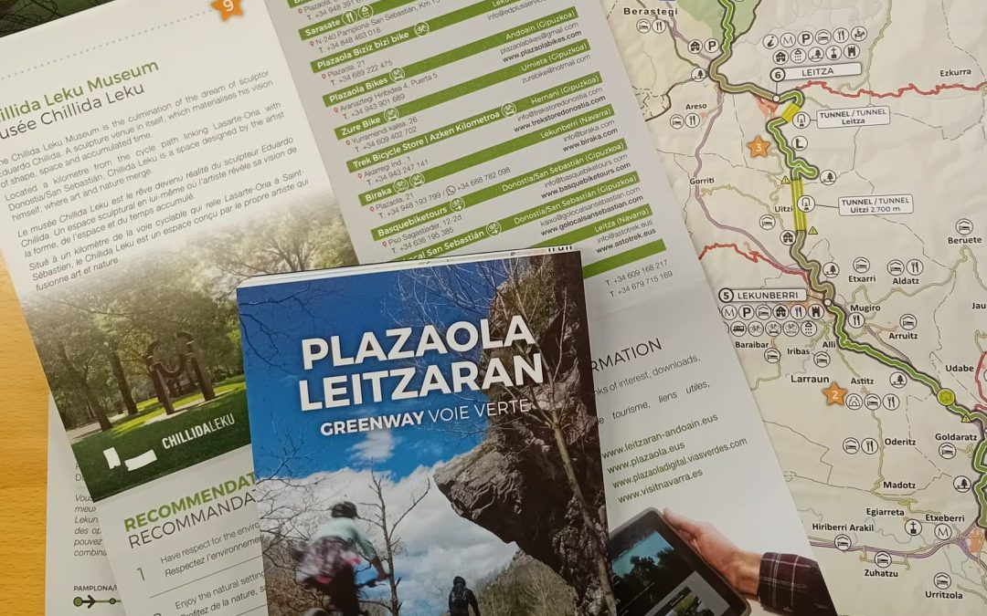 NUEVO MAPA DE LA VÍA VERDE EN INGLÉS Y FRANCÉS