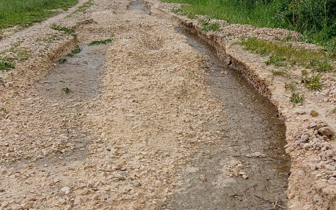 ¡ATENCIÓN! SURCOS EN EL TRAZADO – TRAMO AIZKORBE